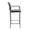 Boss Square Back Diamond Stool with Arm In Black Caressoft B169503-CS - alternate 2